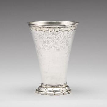 Daniel Lundström, bägare, silver, Stockholm 1784.