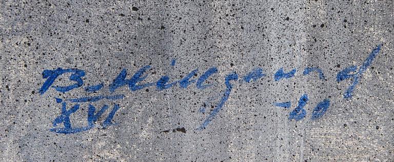 Bengt Hillgrund, olja på duk, signed -80.