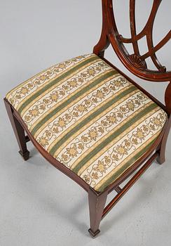 STOLAR, 6 st, engelsk stil, 1900-talets mitt.