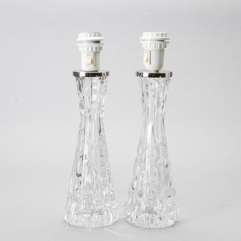 CARL FAGERLUND, a pair of glass table lamps.