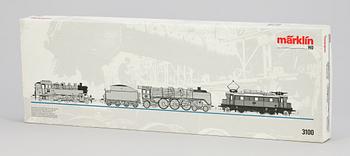 LOKSATS, 3 delar, Märklin H0 3100, 1900-talets andra hälft.