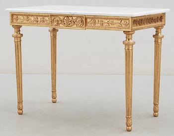 A late Gustavian late 18th century console table in the manner of P. Ljung.