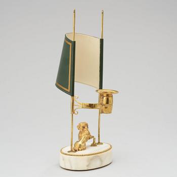 A late Gustavian circa 1800 one-light table lamp.