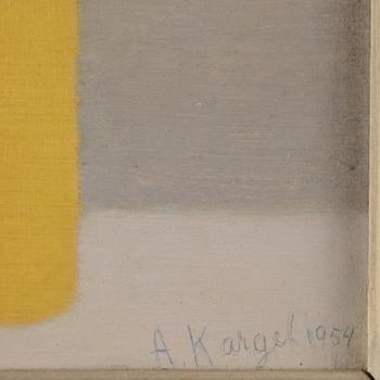 Axel Kargel, Flowers in a yellow vase.