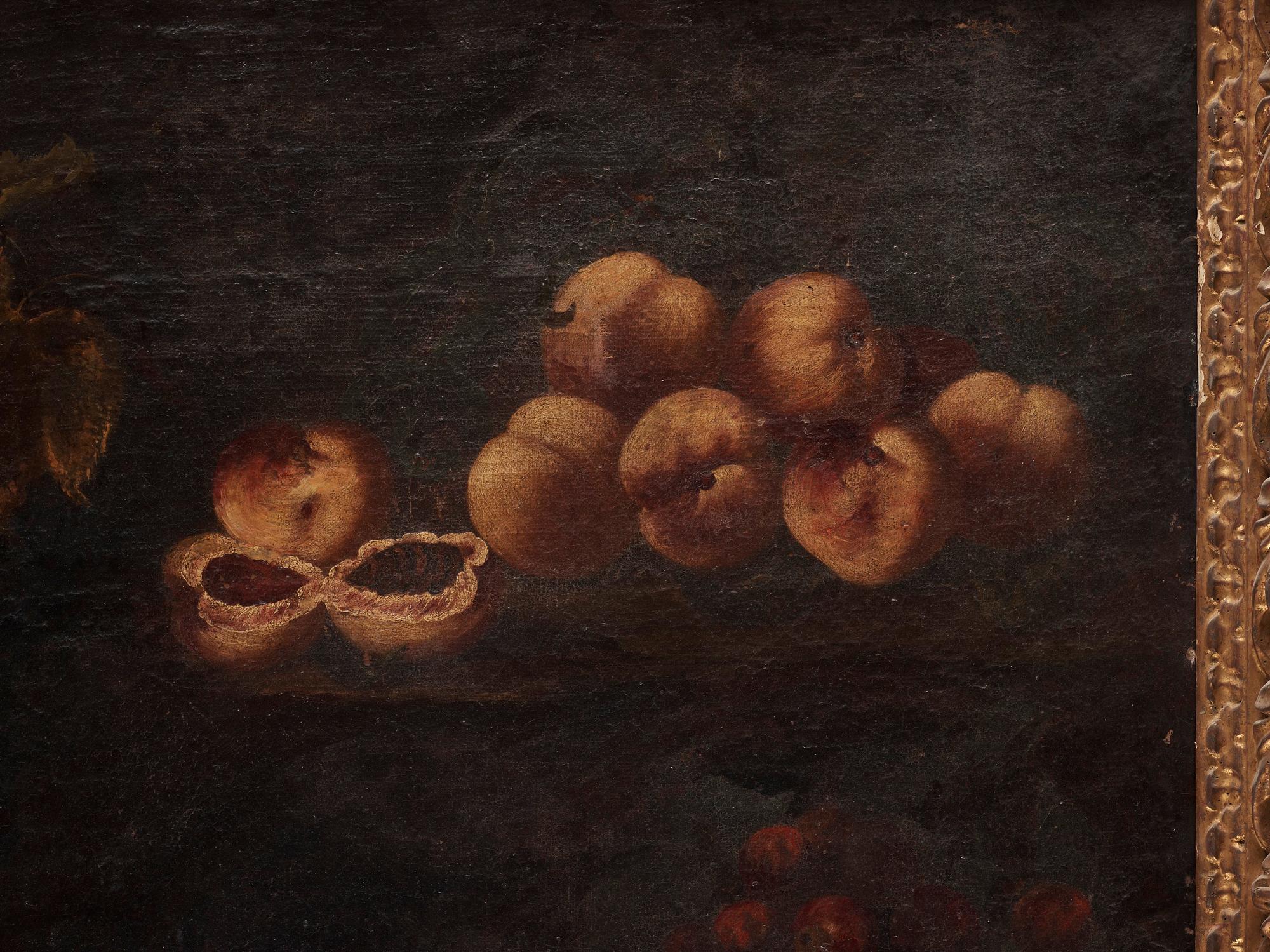 Italian artist 17th Century, Still life with fruits.