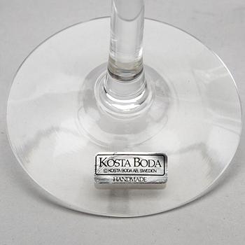 A 28 pcs 'Chateau' glasservice by Bertil Vallien Kosta Boda.