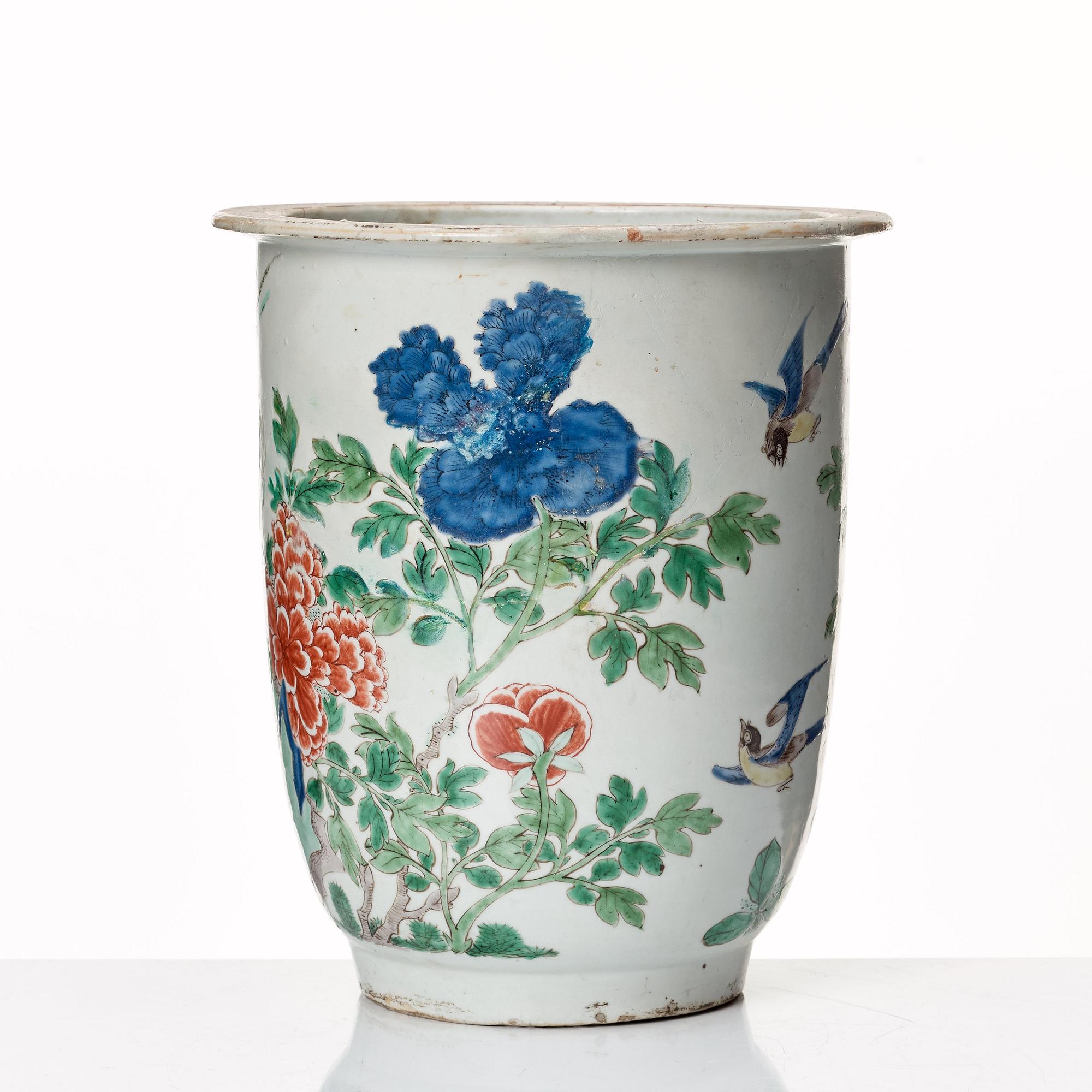 A famille verte vase, Qing dynasty, Kangxi (1662-1722).