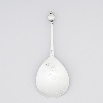 A Norwegian silver spoon, probably Anders Andersen Heins, Trondheim circa 1650.