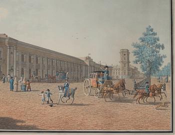 Benjamin Patersen (Paterson), ”Vue de Boutiques russes au perspectif de Nevsky”.