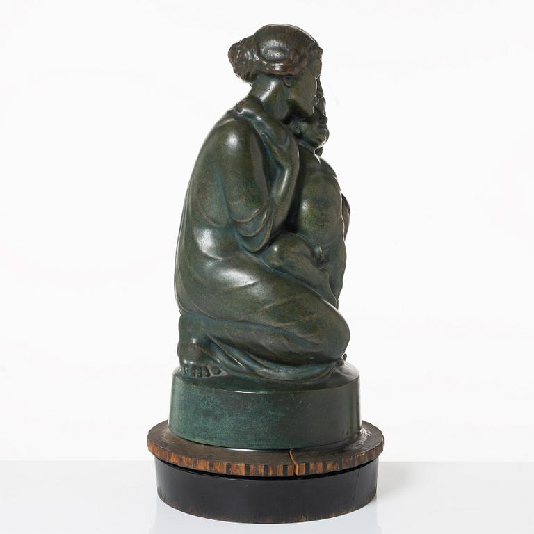 Olof Ahlberg, Mor och barn.