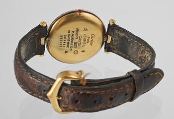 ARMBANDSUR, Must de Cartier, förgyllt silver, 1980-tal.