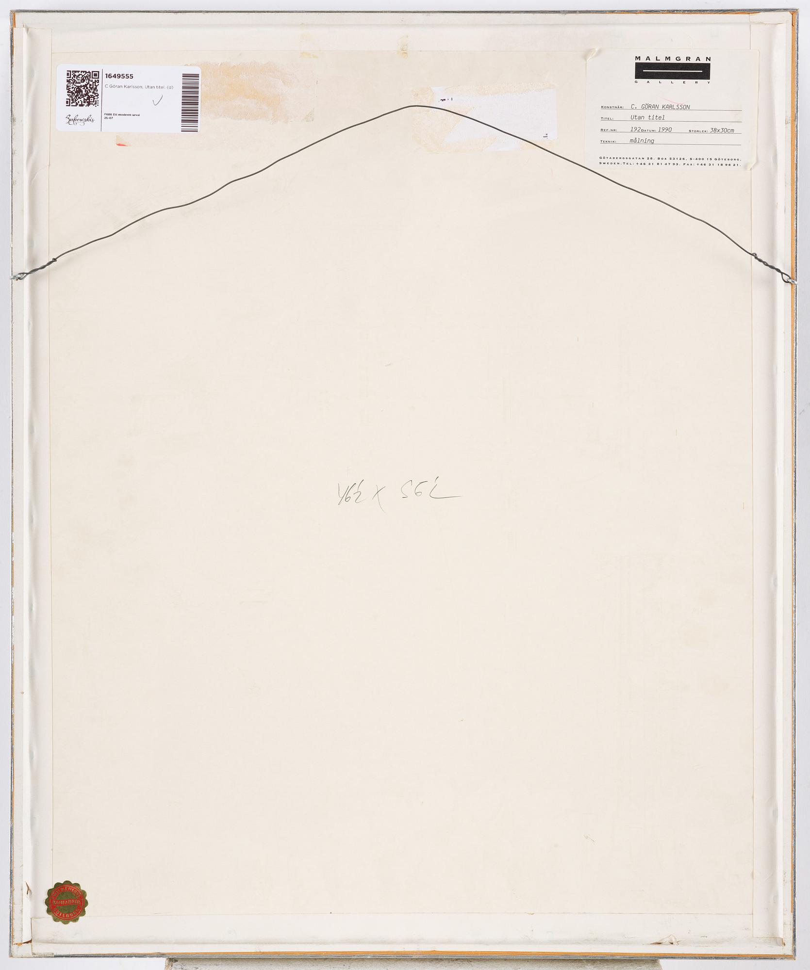 C Göran Karlsson, Untitled.