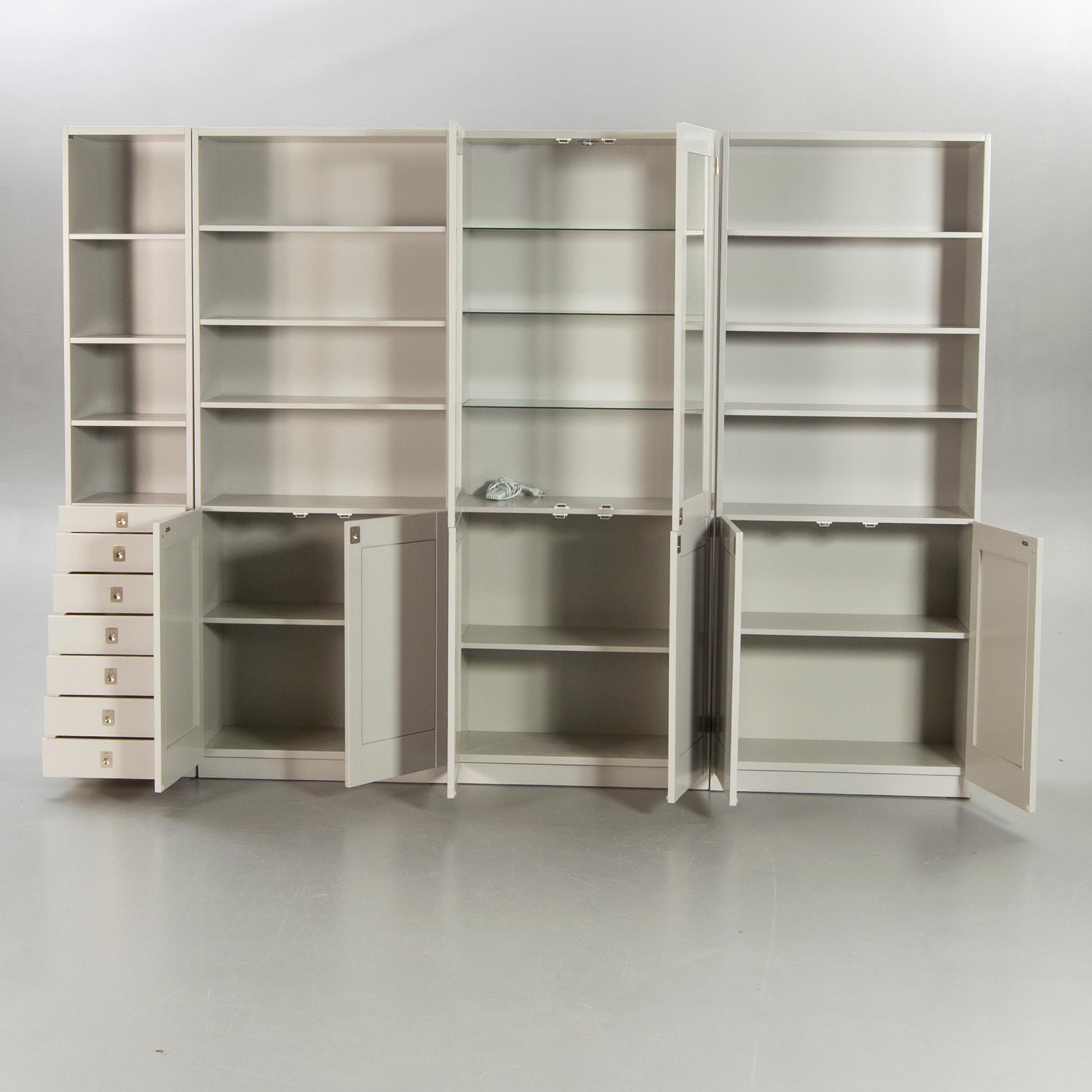 Göran Malmvall, display cabinet, 3 bookshelves, "KA72", Karl Andersson & Söner.