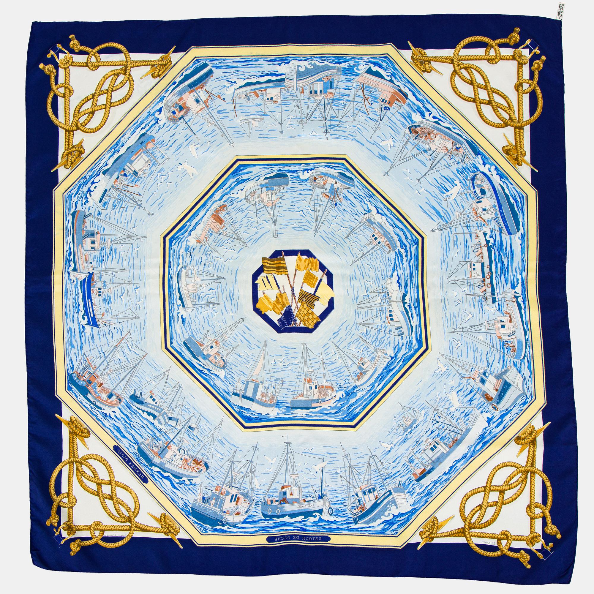 Hermès, huivi, "Retour de Pêche".