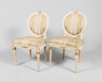 SALONGSGRUPP, 6 del, gustaviansk stil, 1900-talets första hälft.