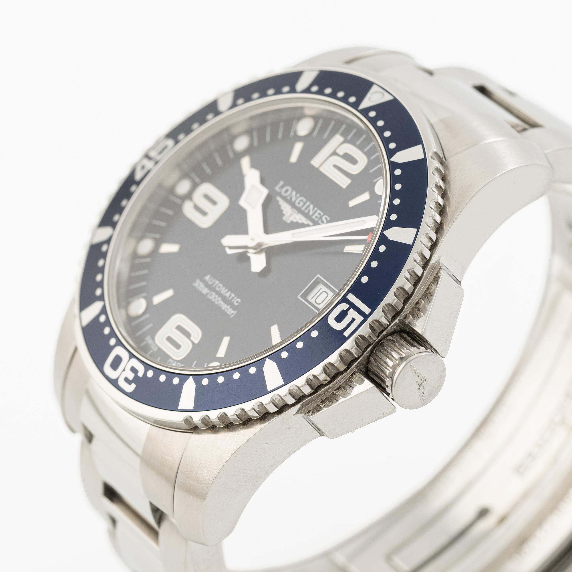 Longines, HydroConquest, wristwatch, 41 mm.