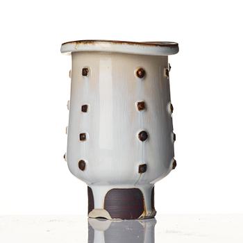 Wilhelm Kåge, a set of two stoneware vases, Gustavsberg Studio 1940s.