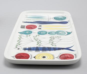 Four pieces of tableware by Marianne Westman for Rörstrand, model "Picknick", 1956-69.