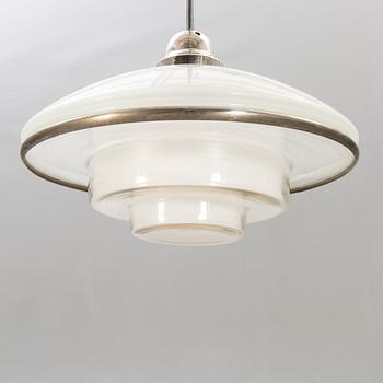 Otto Müller, ceiling lamp, "Sistrah pendant", Megaphos, first half of the 20th century.