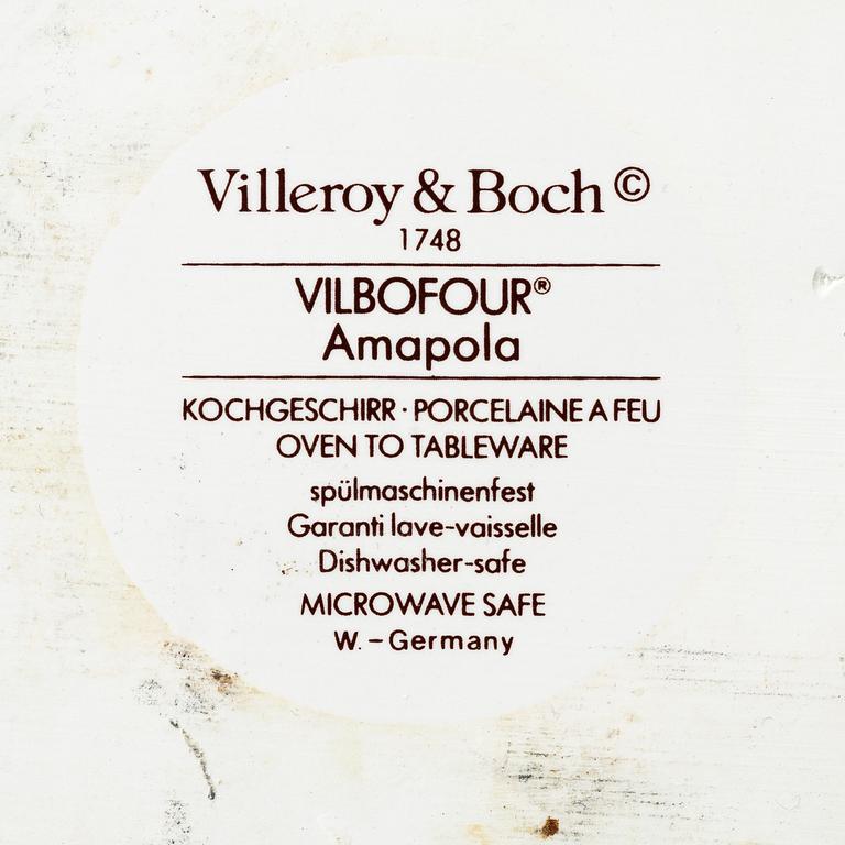Villeroy & Boch, matservis, 69 delar, "Amapola", Tyskland.