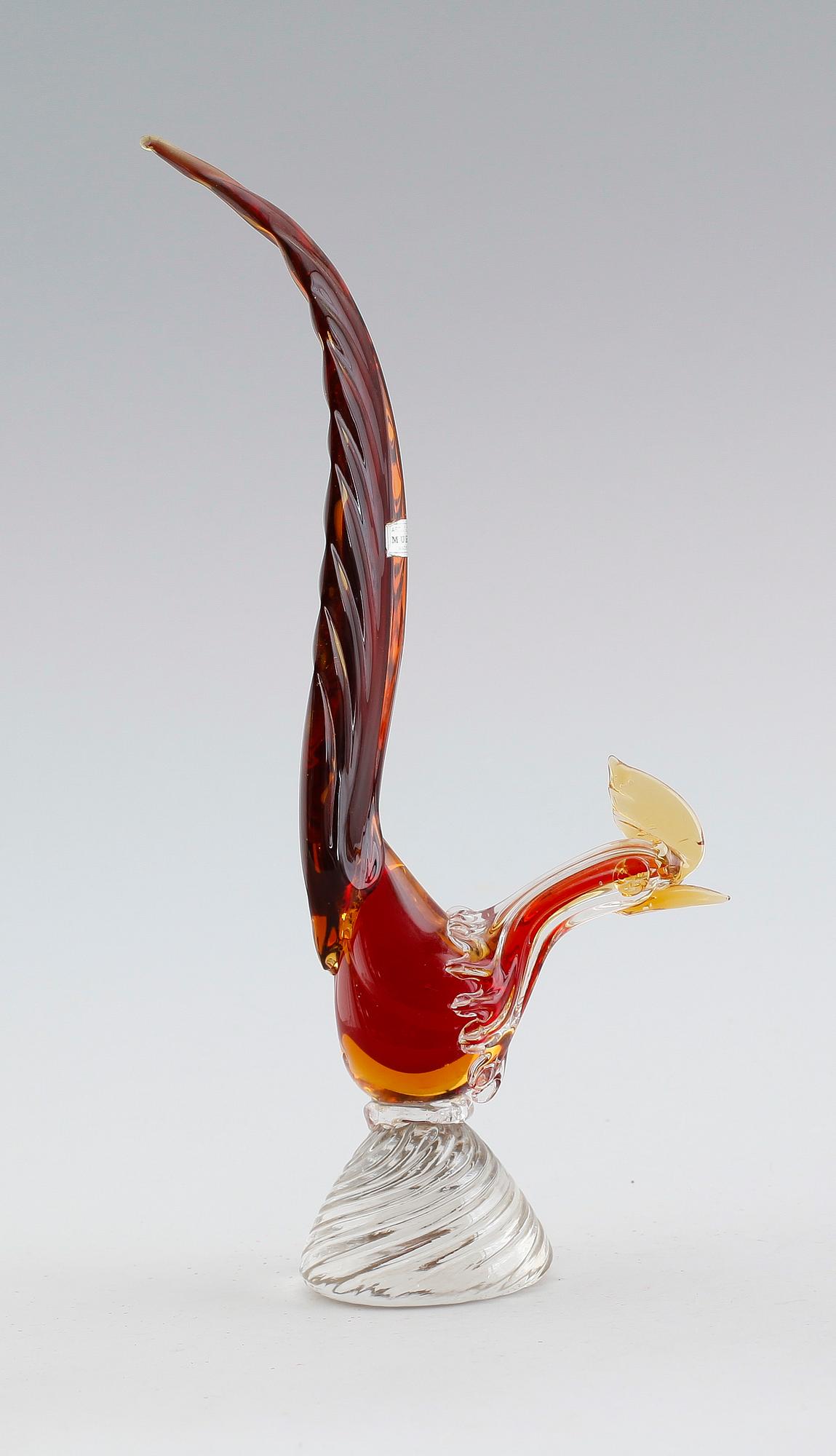 FIGUR, glas, Murano, 1900-talets mitt.