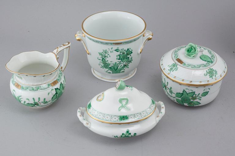 48 pieces of porcelain tableware from Herend, model "Indian Basket", 20th century.