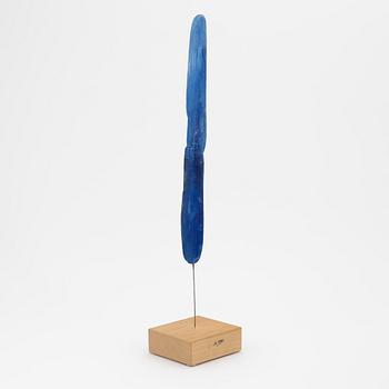Madeleine Pyk, a painted wooden sculpture, signed.