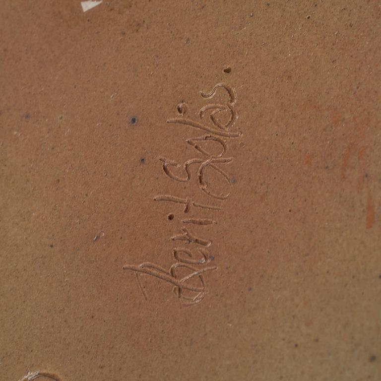 GOLVVAS, stengods. Signerad Berit Solås.