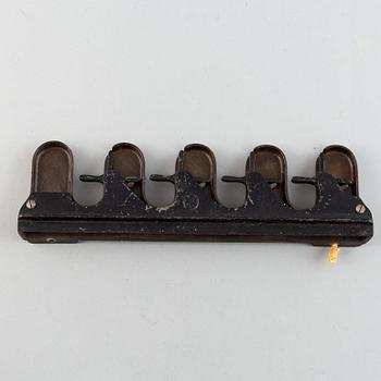 A 19th century iron umbrella and walkingstick holder.