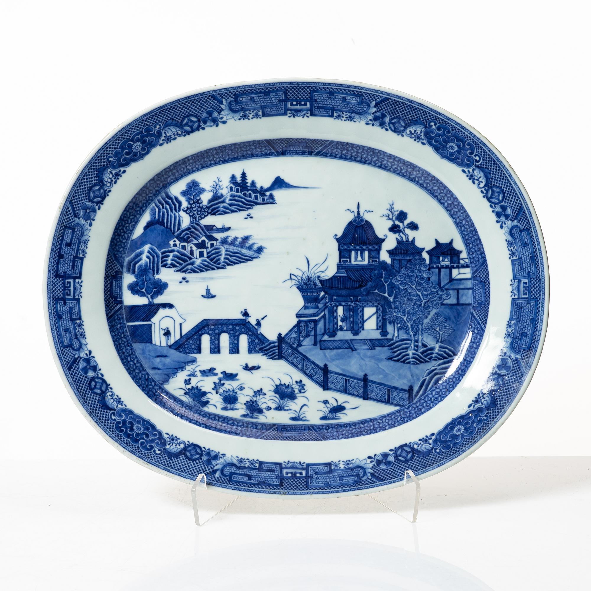 Stekfat, kompaniporslin, Kina, Qingdynastin, Qianlong, 1736-95.