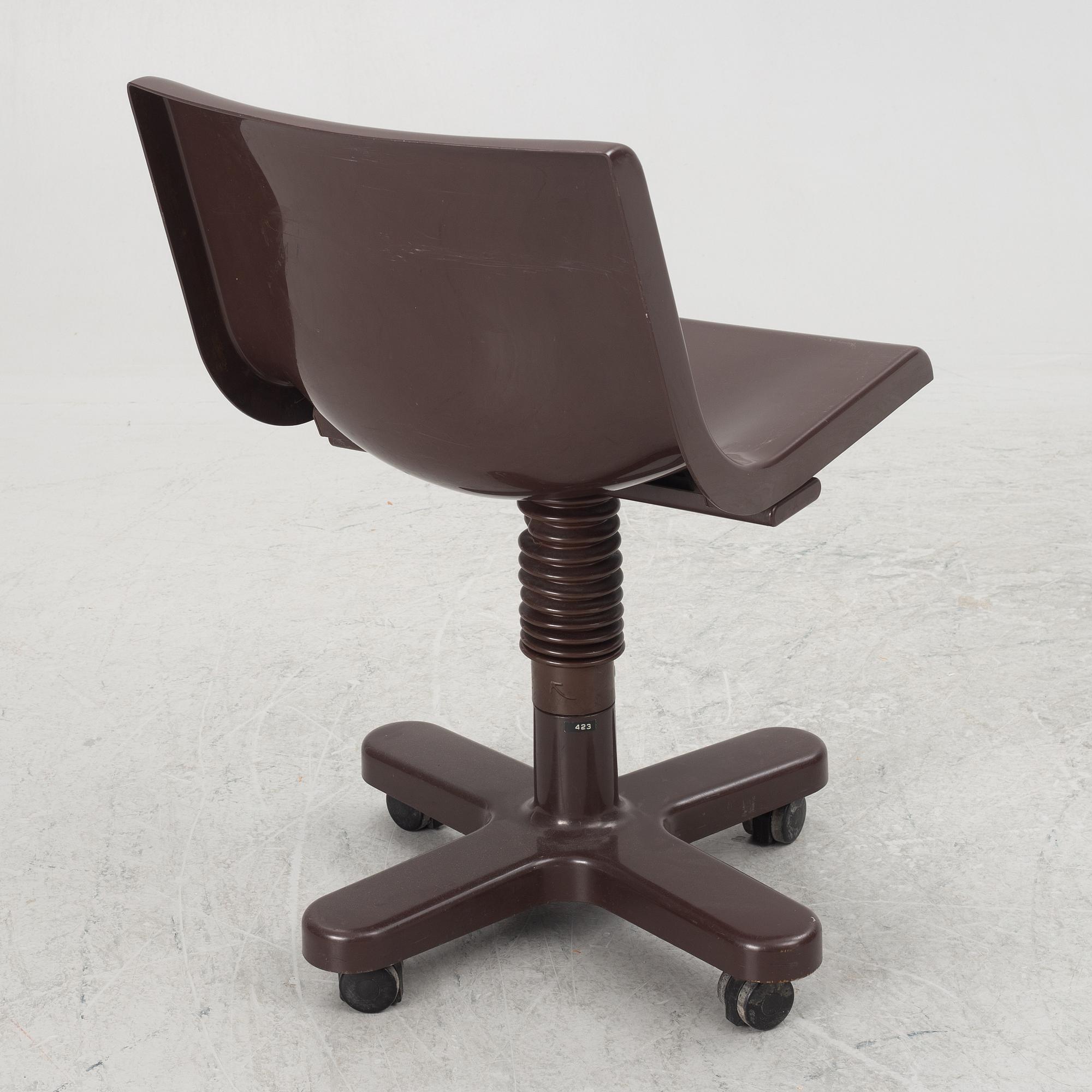 Ettore Sottsass, desk chair, "Synthesis", Olivetti, Italy, 1970s.