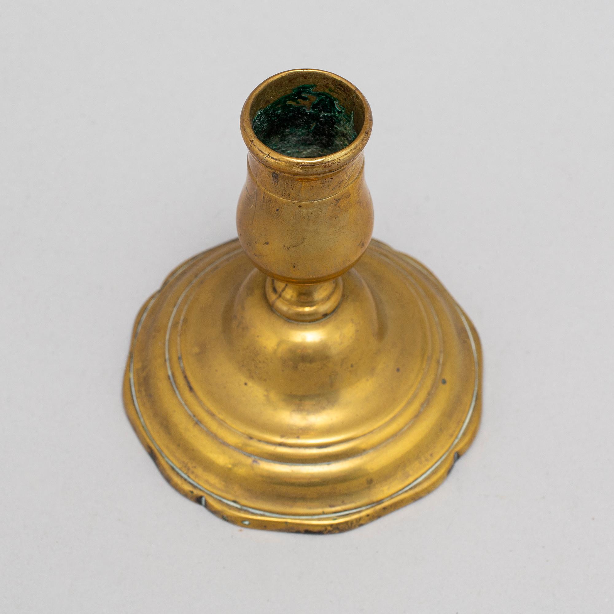 An 18th century candlestick.
