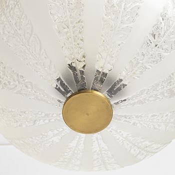 Taklampa, Swedish Modern, Elektroholm AB, Stockholm, 1940/50-tal.