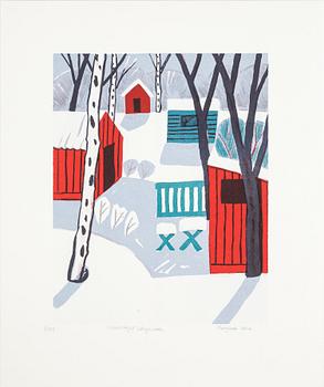 Margareta Helin · MARGARETA HELIN, färglitografi, signerad, numrerad 3/125