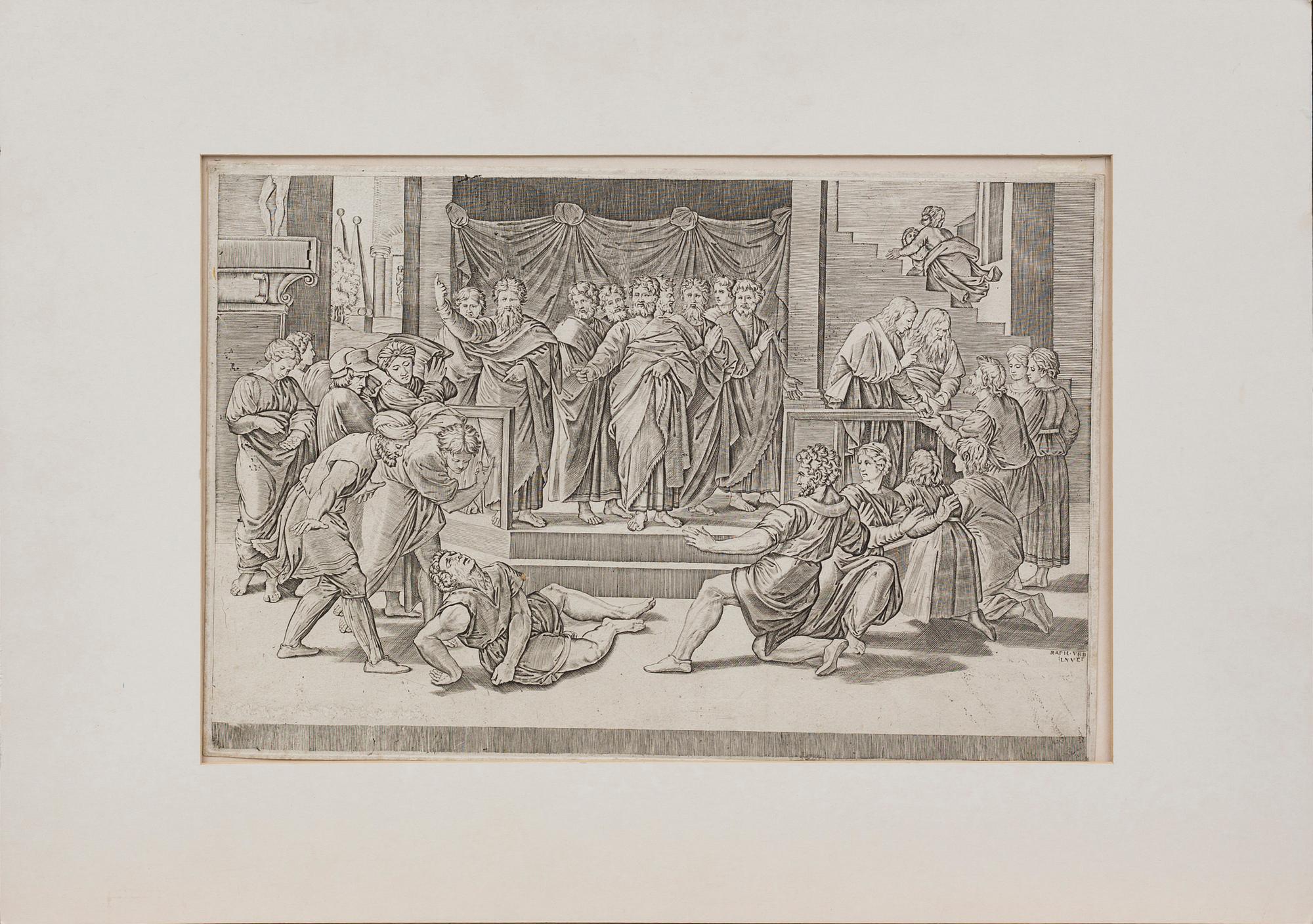 AGOSTINO VENEZIANO, after copper engraving.