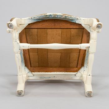 A mid 18th century baroque/ rococo armchair.