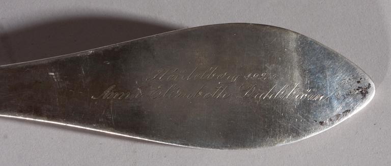 BÅLSLEV, silver, Tyskland. 1800-tal.