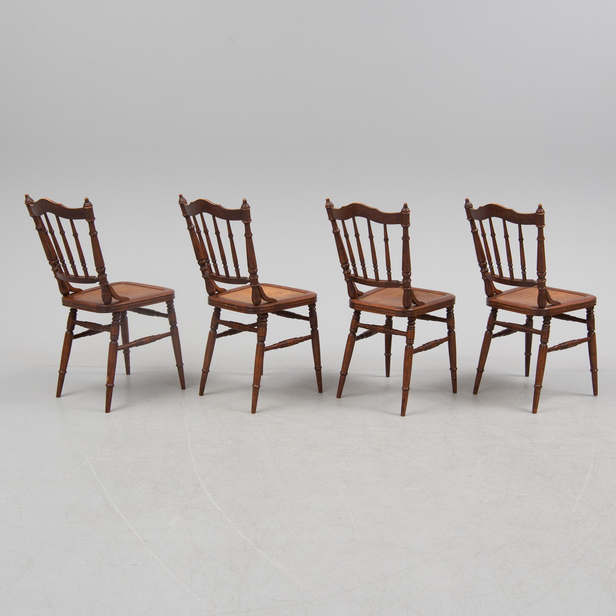 STOLAR, 4 st, Luterma, Estland, omkring 1900.