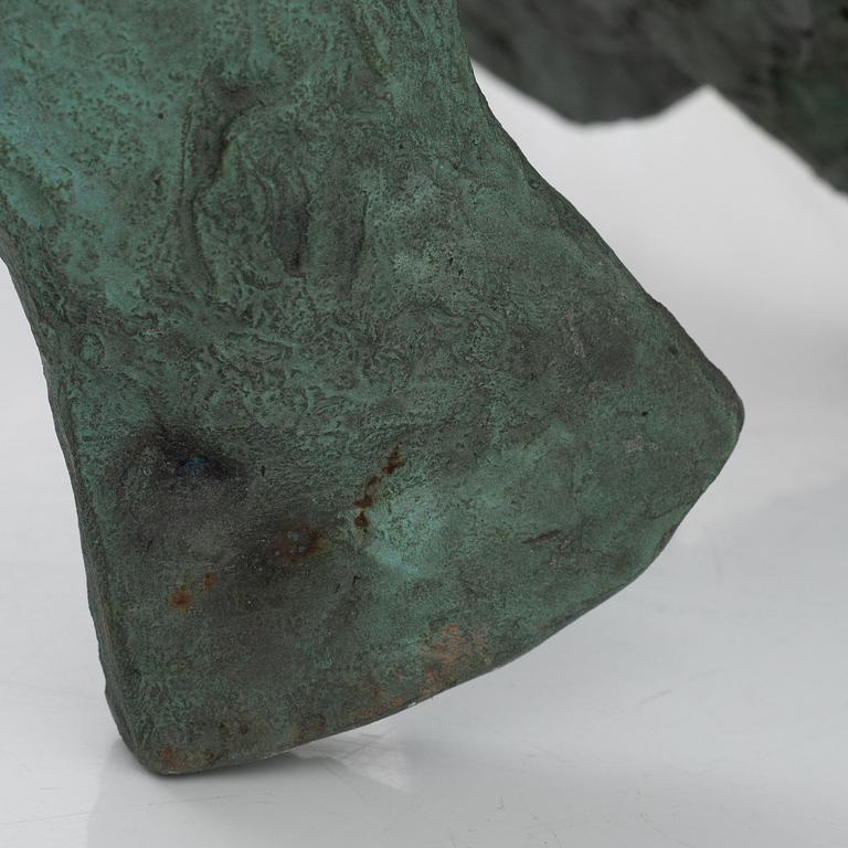 Ulf Tikkanen, sculpture, bronze, signed with initials.