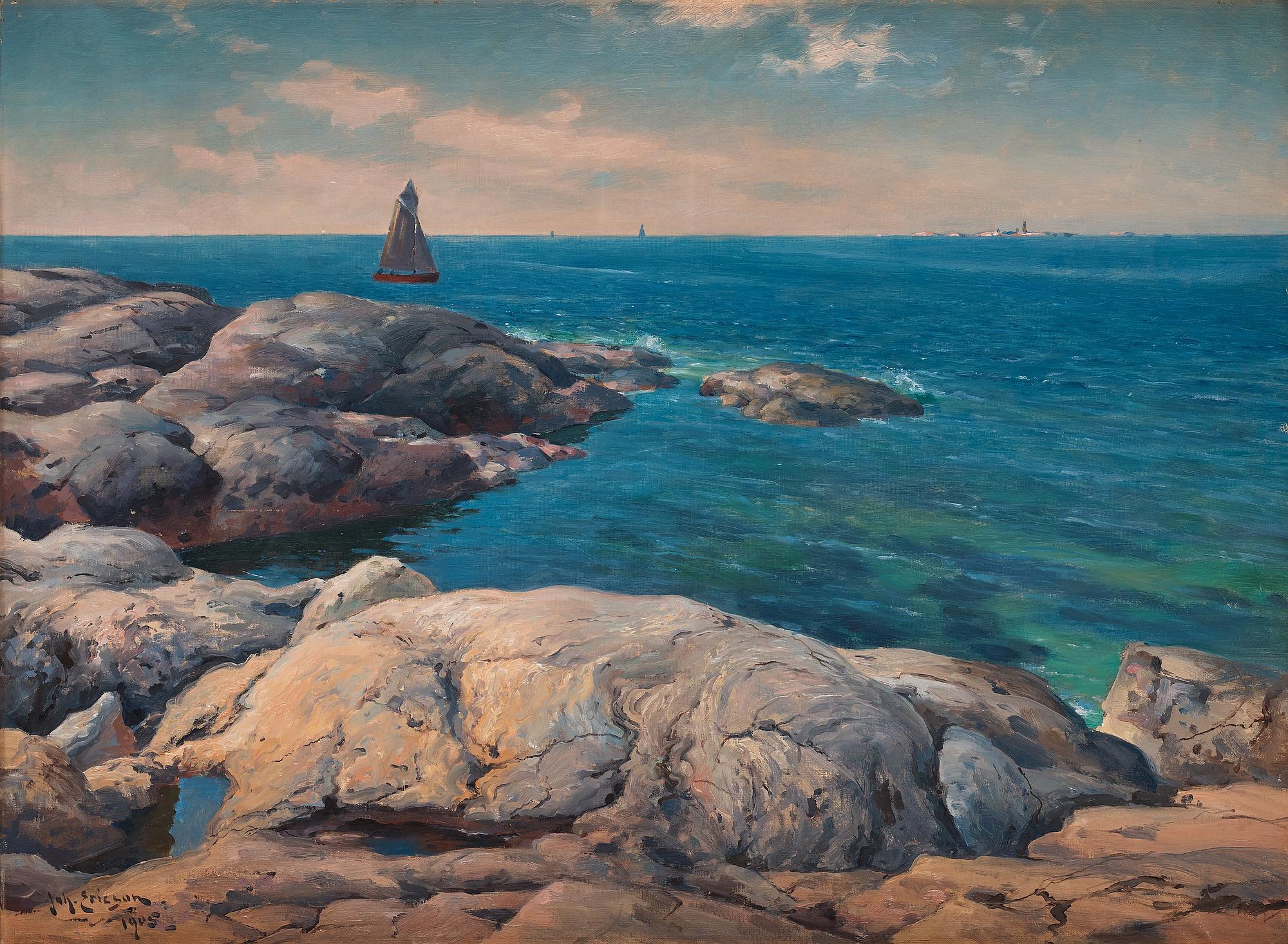 Vy mot Pater Noster från Marstrand.