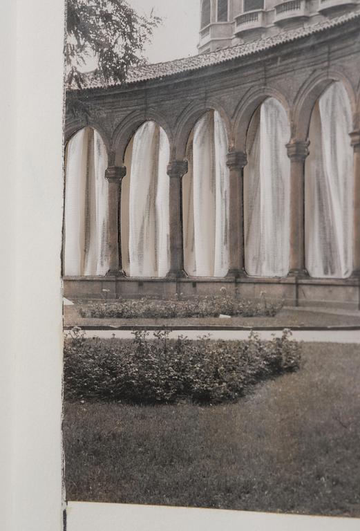 Christo Vladimirov Javacheff, "Curtains for la Rotonda, project for Milan" ur: "Five Urban Projects".