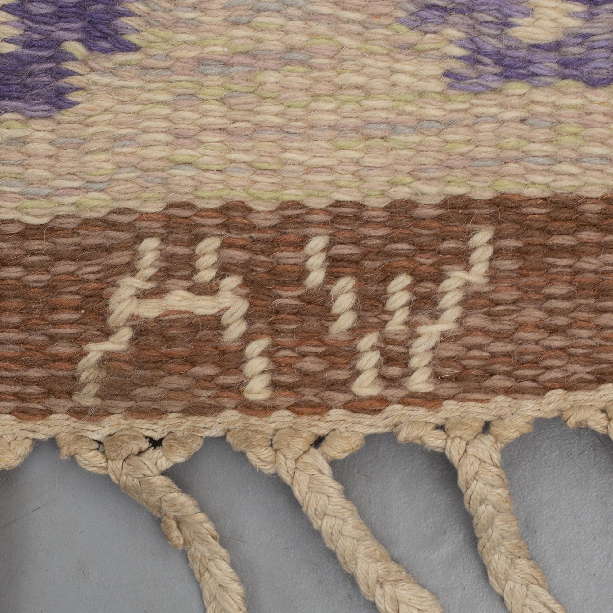 ALICE WALLEBÄCK probably, MATTO, flat weave, ca 206,5 x 139 cm,