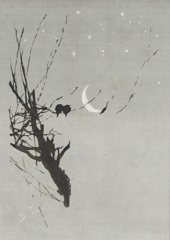 Bruno Liljefors, Fåglar på kvist.