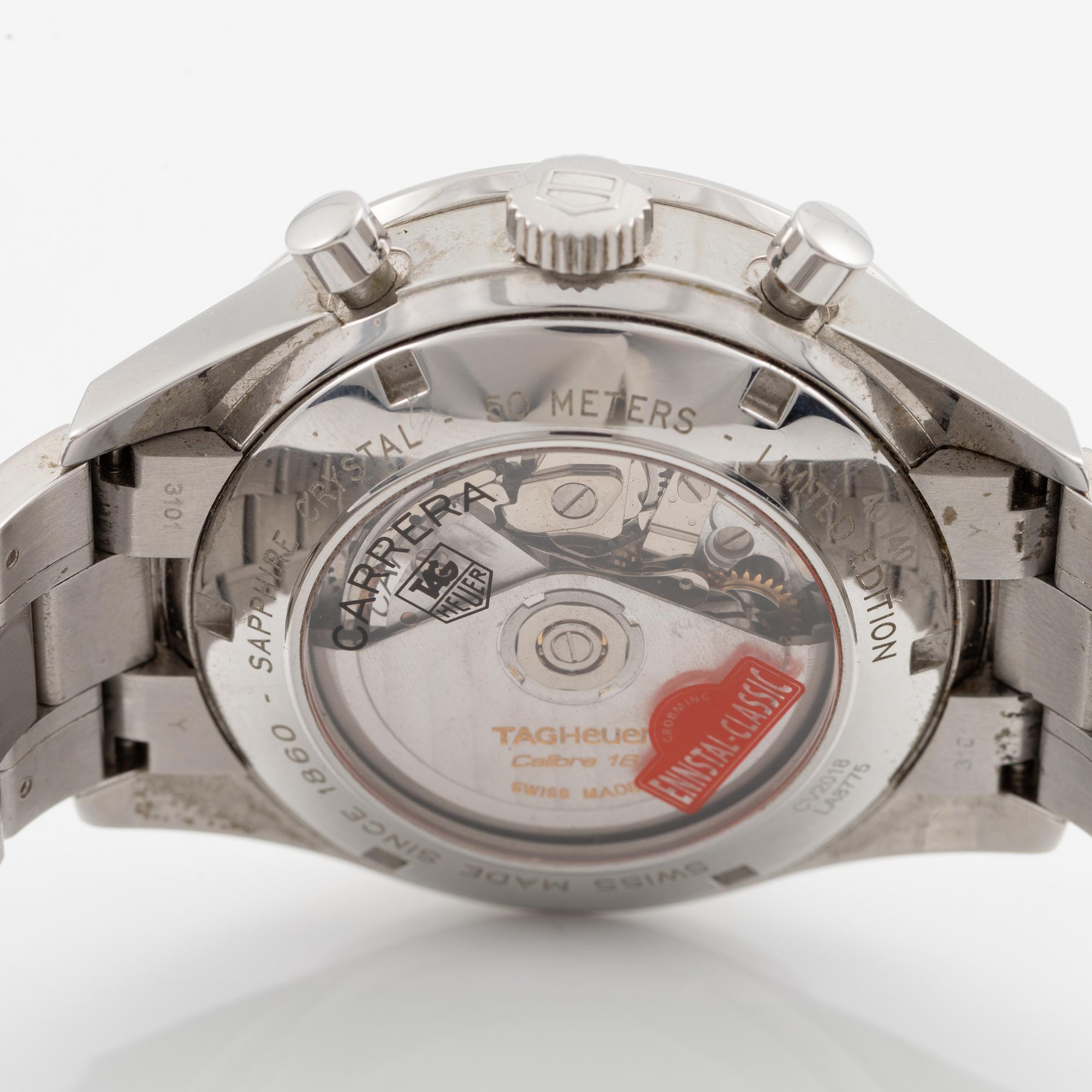 TAG Heuer, Carrera, "Ennstal Classic", "Limited Edition", wristwatch, chronograph, 41.5 mm.