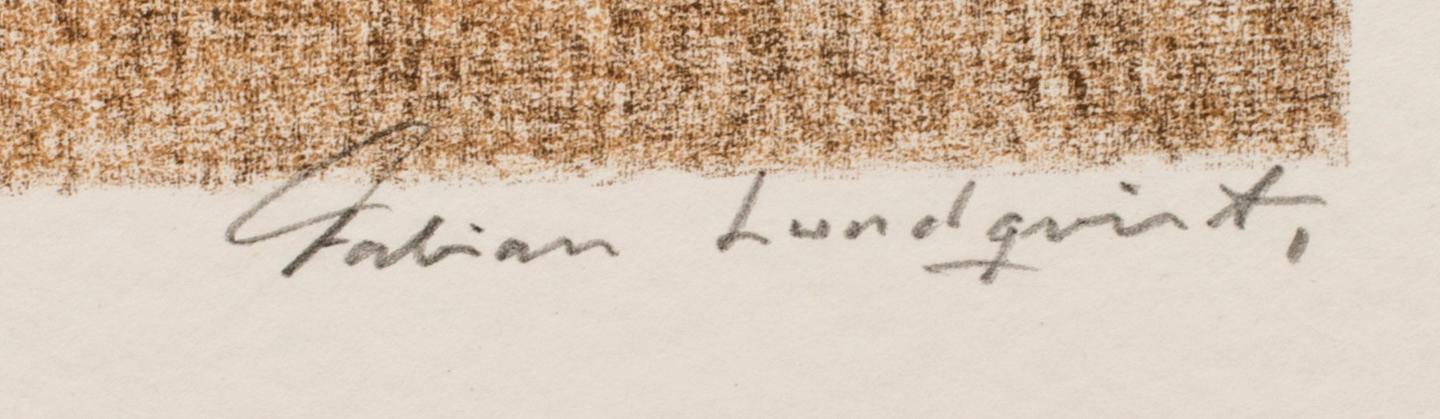 FABIAN LUNDQVIST, litografi, signerad och numrerad 117/185.