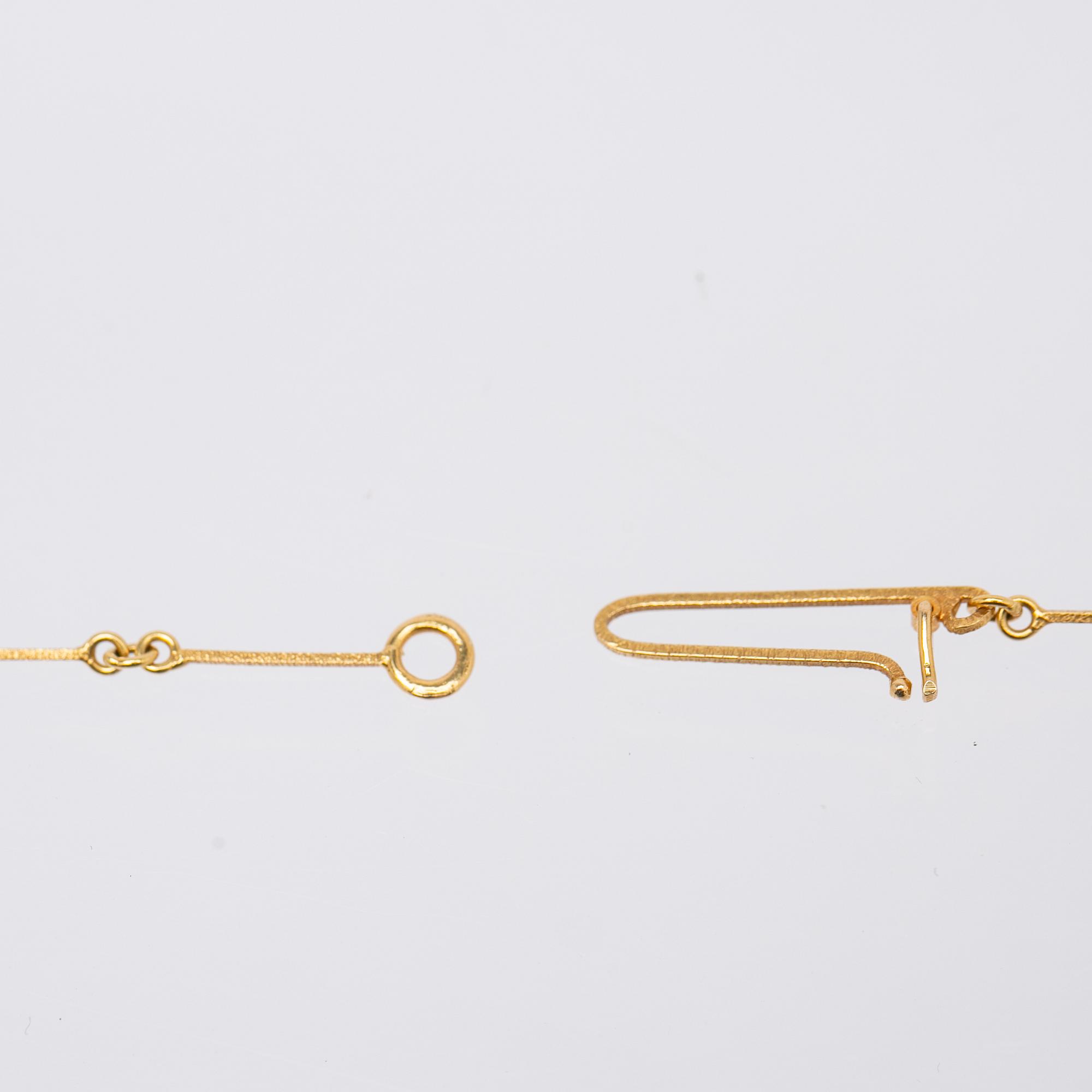 Björn Weckström, Collier, "Diamantknopp", 18K guld, diamant, Lapponia.