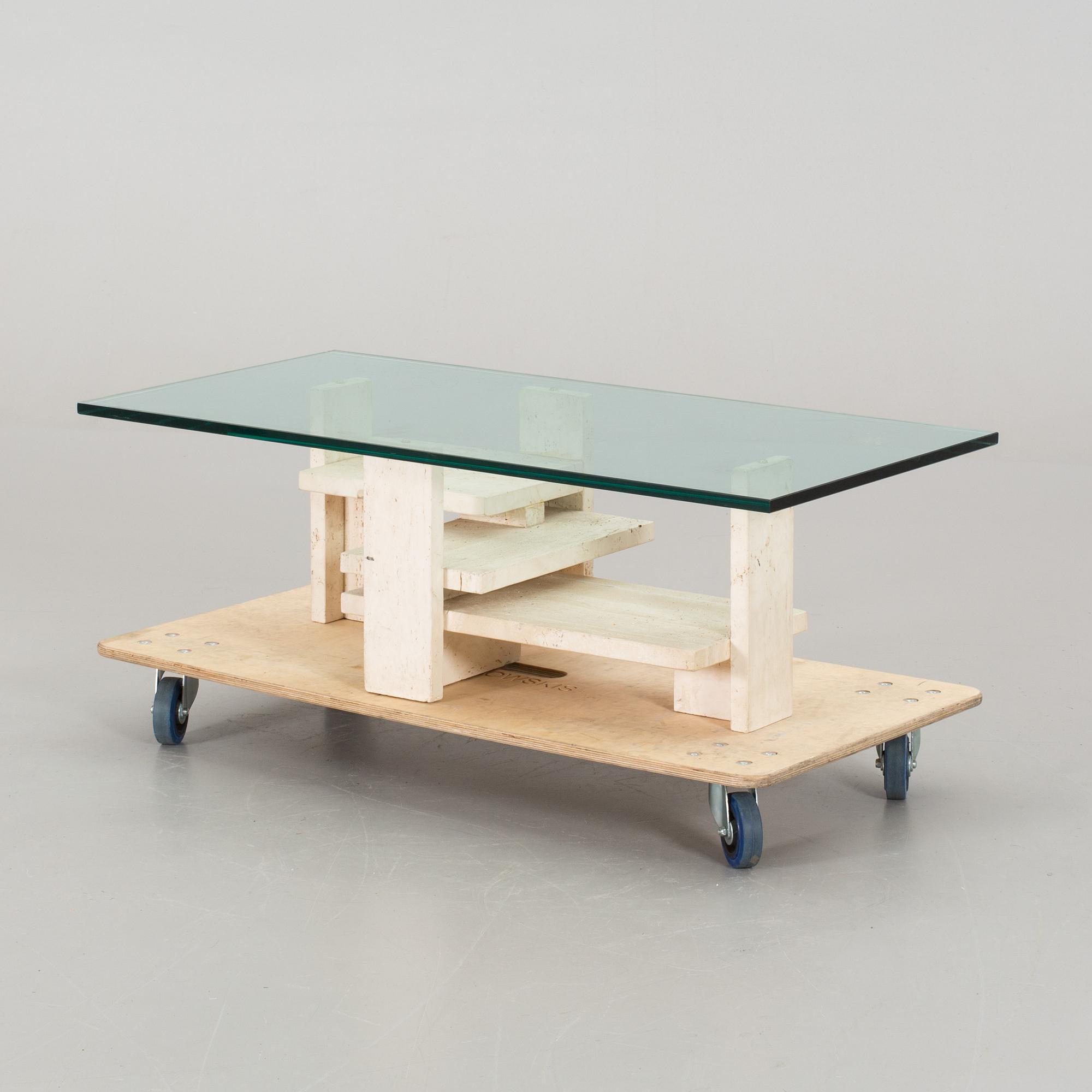 A Willy Ballez coffee table, late 20th century,