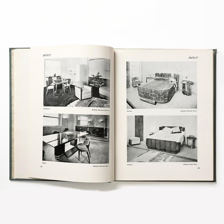 Otto Schulz, "Boet" magazine, bound volumes 1928, 1931-33, loose issues + three "Nya Möbler" and the 1945 jubilee publication.