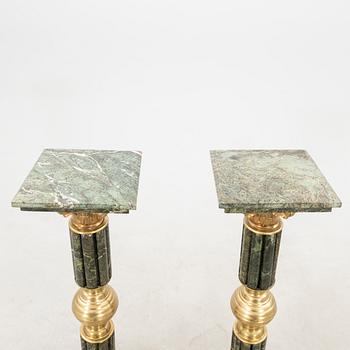 Pedestals, a pair from the 20th century.