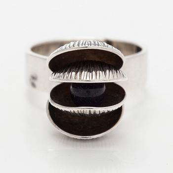 Elis Kauppi, sormus, ametisti, hopea, Kupittaan Kulta, Turku 1970.